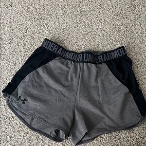 Under Armour Women's Athletic Shorts in Gray and Black